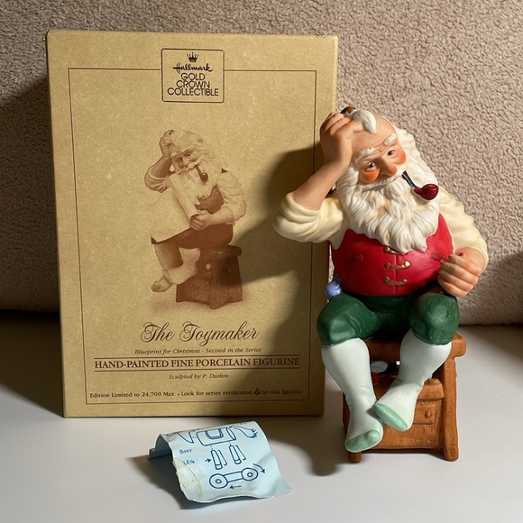 1987 Hallmark The Toymaker Series Santa Figurine - Picture 1 of 16